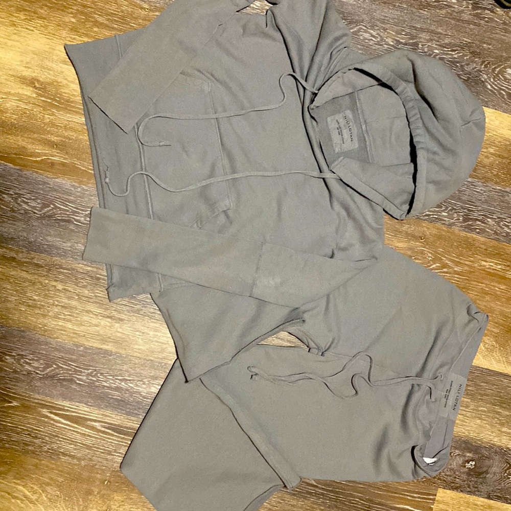 Nili Lotan cotton sweat set size xs
